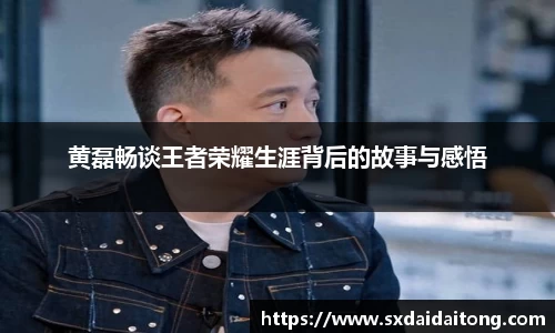 黄磊畅谈王者荣耀生涯背后的故事与感悟