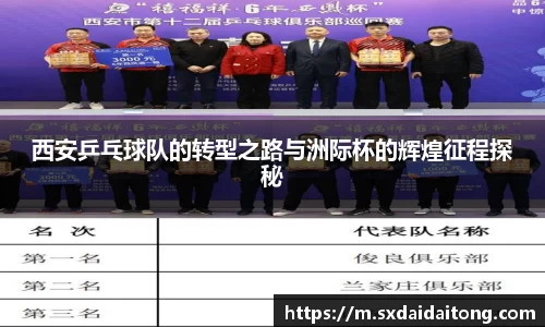 西安乒乓球队的转型之路与洲际杯的辉煌征程探秘