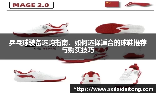 乒乓球装备选购指南：如何选择适合的球鞋推荐与购买技巧